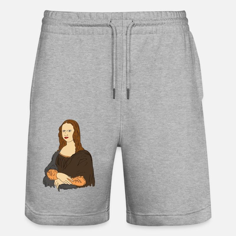 blehart 07 - Short de jogging bio TRAINER Stanley/Stella unisexe - gris chiné