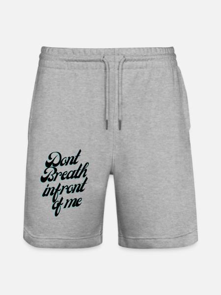 Ne respirez pas devant moi - Short de jogging bio TRAINER Stanley/Stella unisexe - gris chiné