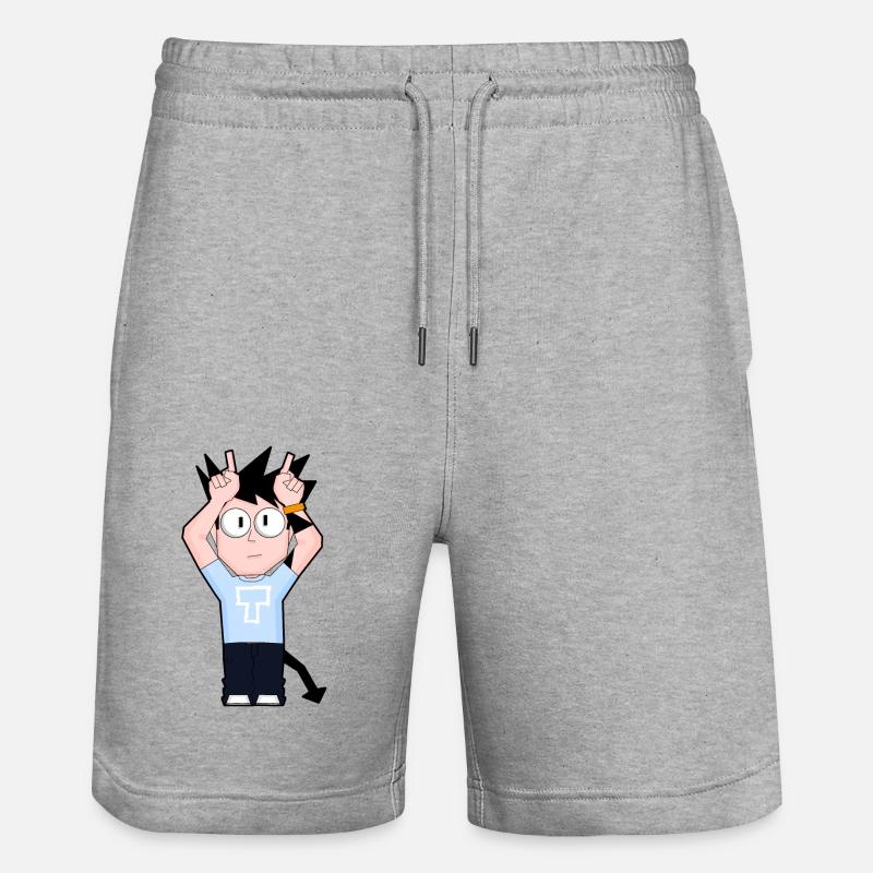 FRITZ - Devil - Stanley/Stella Trainer Unisex Organic Jogging Shorts - heather grey