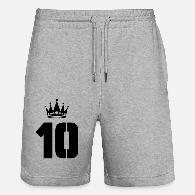 10 couronnes - Short de jogging bio TRAINER Stanley/Stella unisexe - gris chiné
