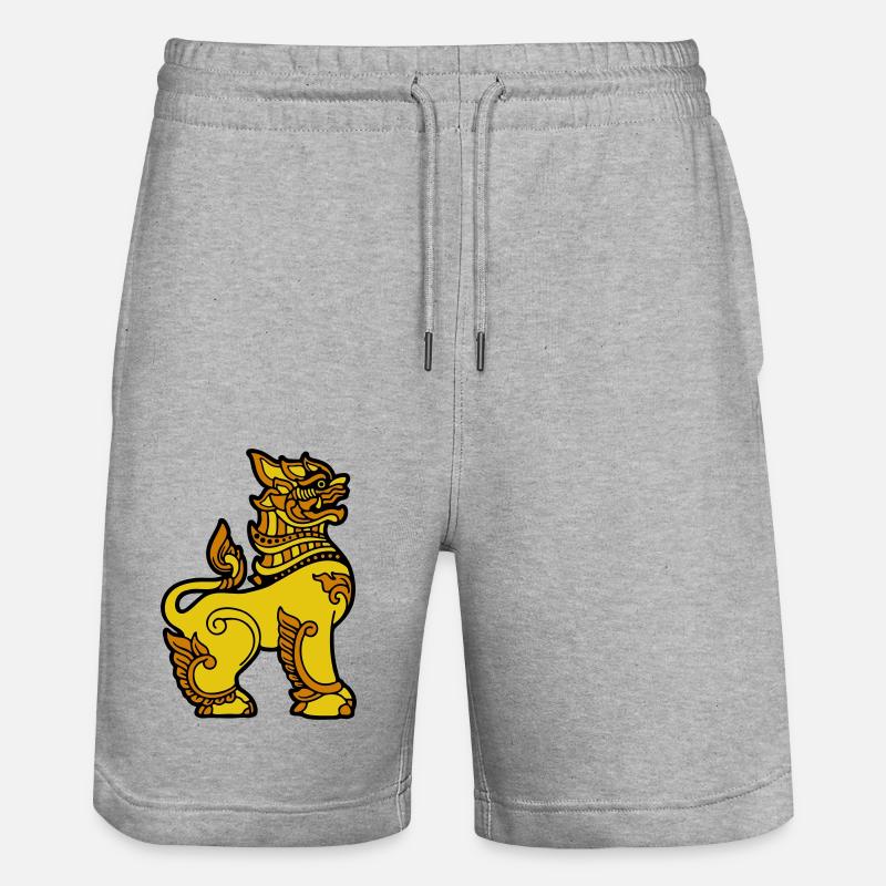 Chinthe Myanmar Myanmar - Stanley/Stella Trainer unisex luomu-collegeshortsit - harmaasävyinen