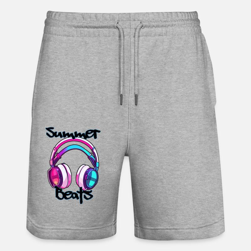 Kopfhörer / Audio / Musik / Klang / Studio / cool - Stanley/Stella Unisex Bio Joggingshorts Trainer - Grau meliert