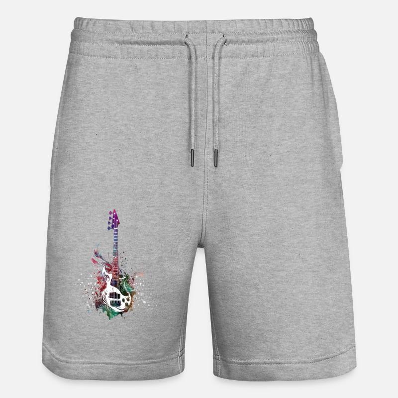 Musique guitare basse - Short de jogging bio TRAINER Stanley/Stella unisexe - gris chiné