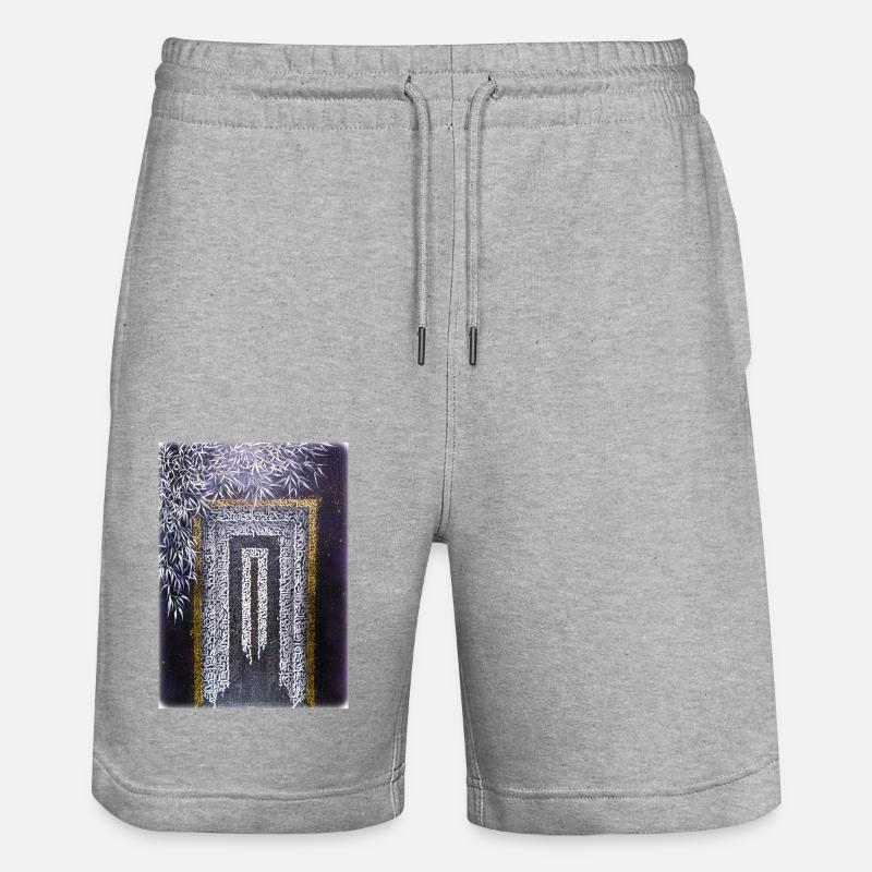 Calligraffiti - Portail (léger) - Short de jogging bio TRAINER Stanley/Stella unisexe - gris chiné