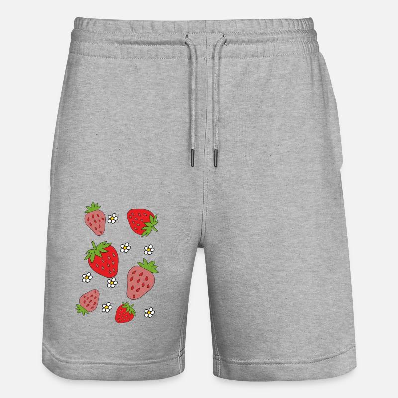 Fraises - Short de jogging bio TRAINER Stanley/Stella unisexe - gris chiné