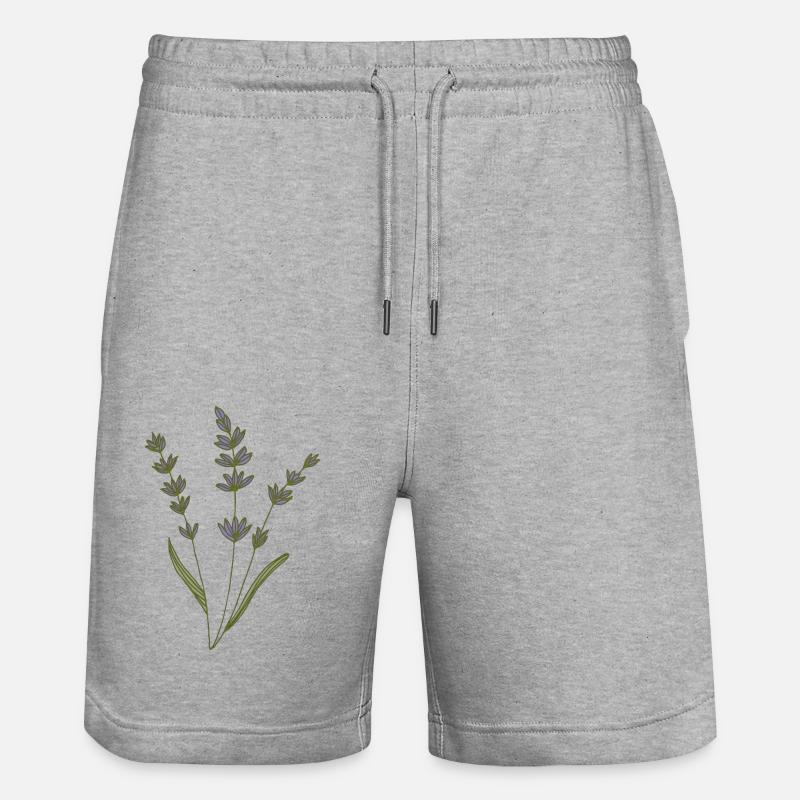 lavande - Short de jogging bio TRAINER Stanley/Stella unisexe - gris chiné