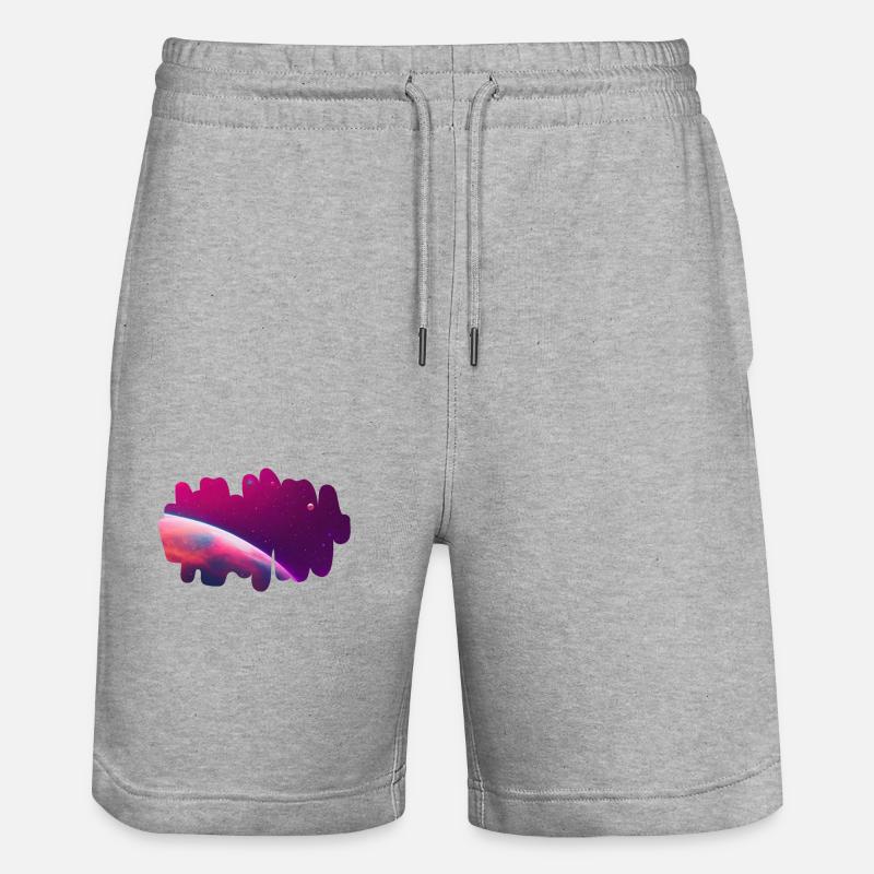 Panorama galactique - Short de jogging bio TRAINER Stanley/Stella unisexe - gris chiné