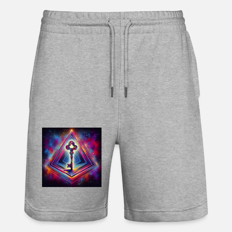 La clé perdue - Short de jogging bio TRAINER Stanley/Stella unisexe - gris chiné