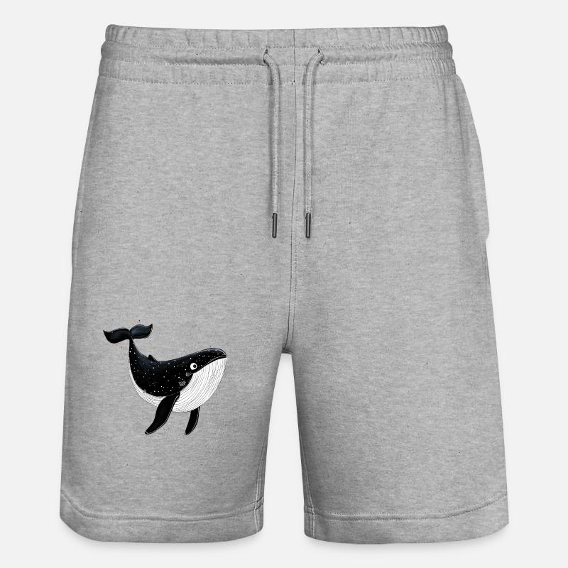 Petite baleine - Short de jogging bio TRAINER Stanley/Stella unisexe - gris chiné