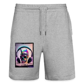 pride - Stanley/Stella Unisex Bio Joggingshorts Trainer  - Grau meliert - Vorne - Nik (191cm) & Marisol (170cm)