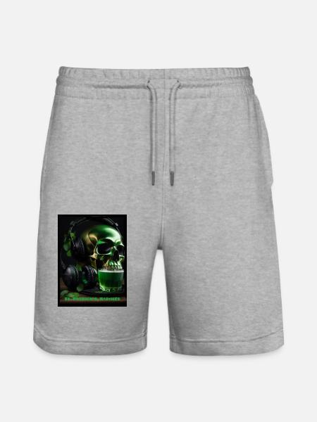 St. Patrick‘s Day - Stanley/Stella Unisex Bio Joggingshorts Trainer - Grau meliert