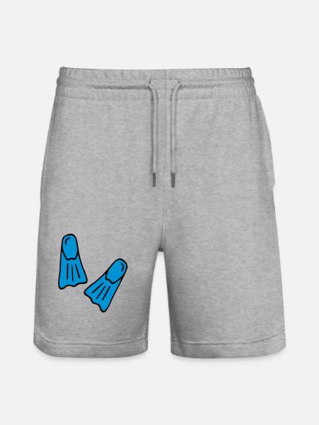 Funny gifts for divers - Stanley/Stella Trainer Unisex Organic Jogging Shorts - heather grey