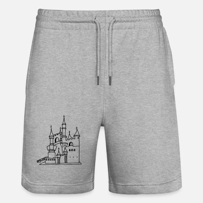 Château - Short de jogging bio TRAINER Stanley/Stella unisexe - gris chiné