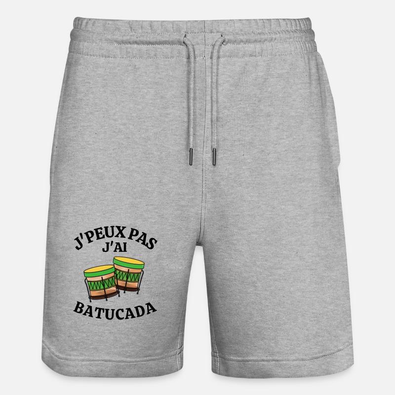 batucada, Brésil, carnaval de rio, samba - Short de jogging bio TRAINER Stanley/Stella unisexe - gris chiné