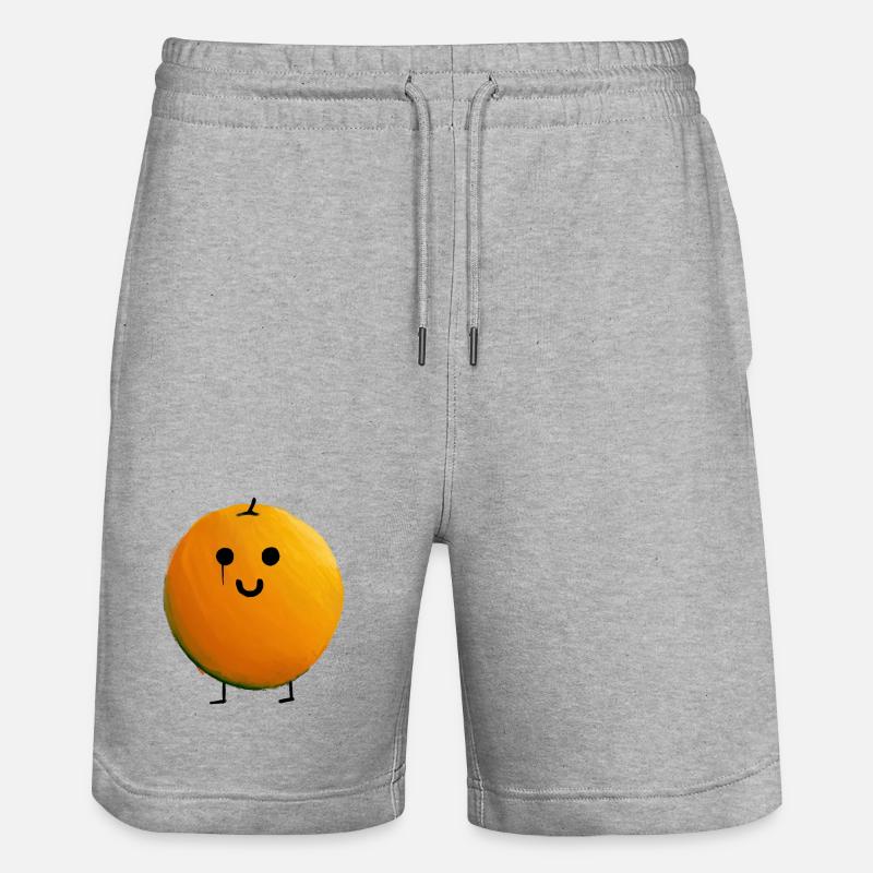 Orange - Short de jogging bio TRAINER Stanley/Stella unisexe - gris chiné