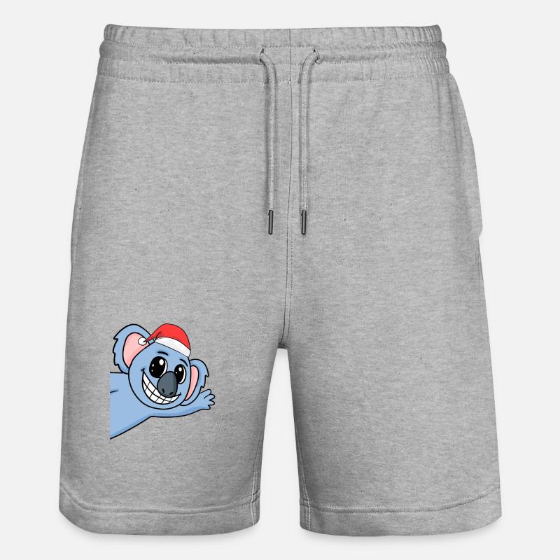 Noël Koala - Short de jogging bio TRAINER Stanley/Stella unisexe - gris chiné