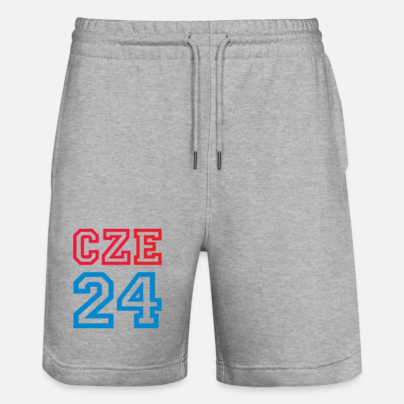 République tchèque Tschechien - Short de jogging bio TRAINER Stanley/Stella unisexe - gris chiné