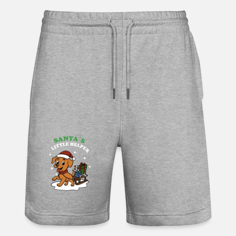 Petit assistant du Père Noël - Short de jogging bio TRAINER Stanley/Stella unisexe - gris chiné