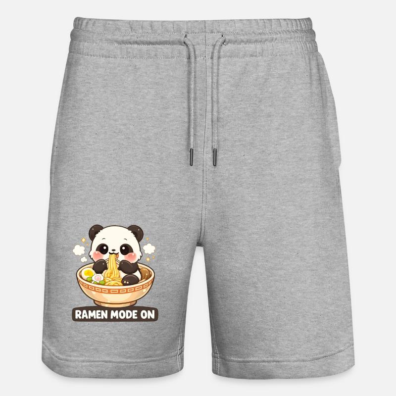 Mode ramen sur Panda - Short de jogging bio TRAINER Stanley/Stella unisexe - gris chiné