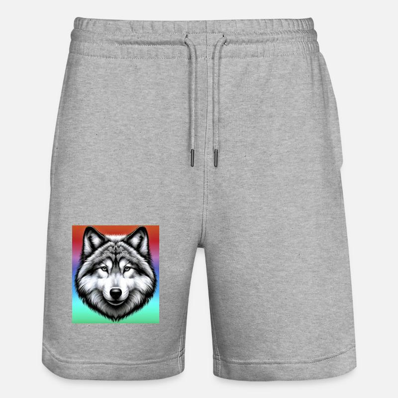 Loup - Short de jogging bio TRAINER Stanley/Stella unisexe - gris chiné