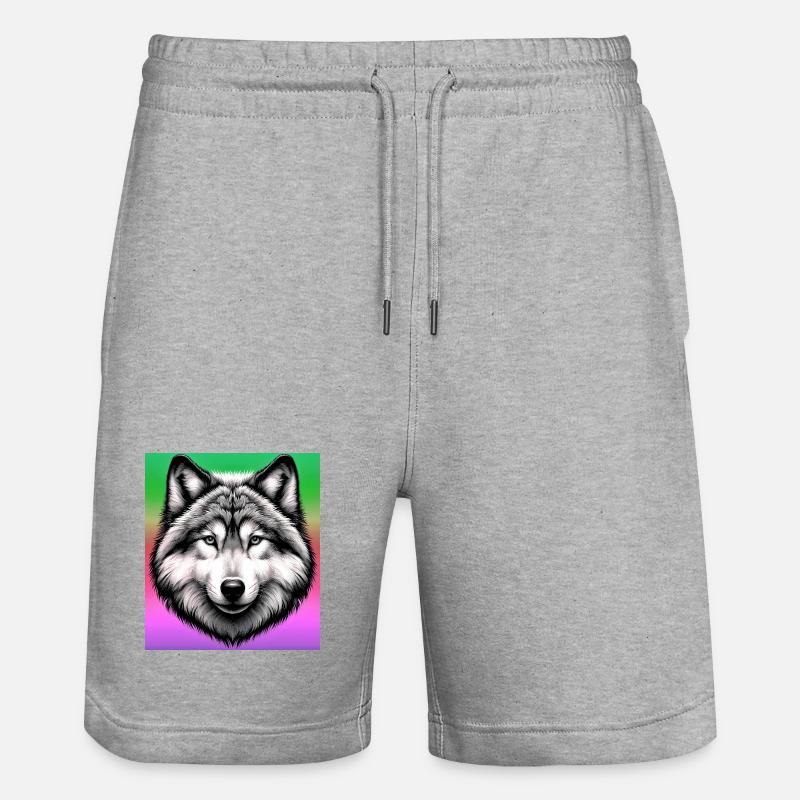 Loup - Short de jogging bio TRAINER Stanley/Stella unisexe - gris chiné