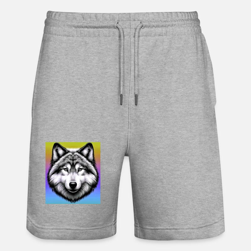 Loup - Short de jogging bio TRAINER Stanley/Stella unisexe - gris chiné
