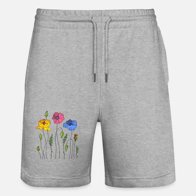 Fleur - Short de jogging bio TRAINER Stanley/Stella unisexe - gris chiné