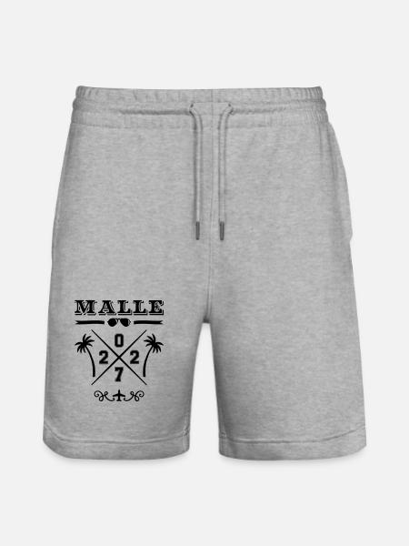 Malle 2027 - Short de jogging bio TRAINER Stanley/Stella unisexe - gris chiné