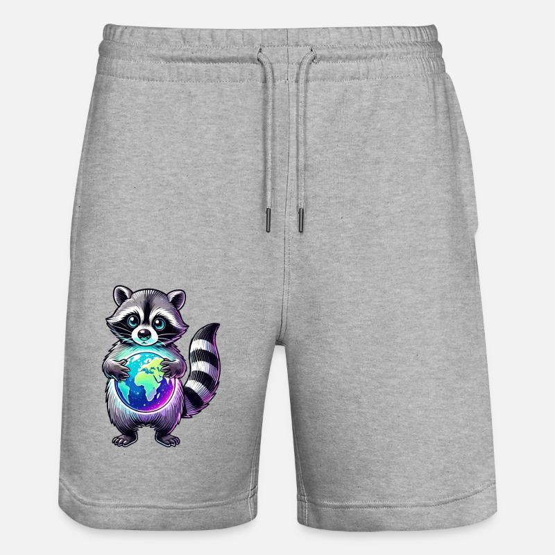 mignon raton laveur - Short de jogging bio TRAINER Stanley/Stella unisexe - gris chiné
