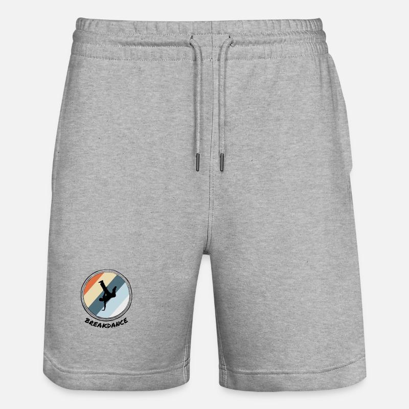 Breakdance - Short de jogging bio TRAINER Stanley/Stella unisexe - gris chiné