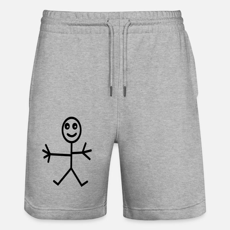 comique - Short de jogging bio TRAINER Stanley/Stella unisexe - gris chiné