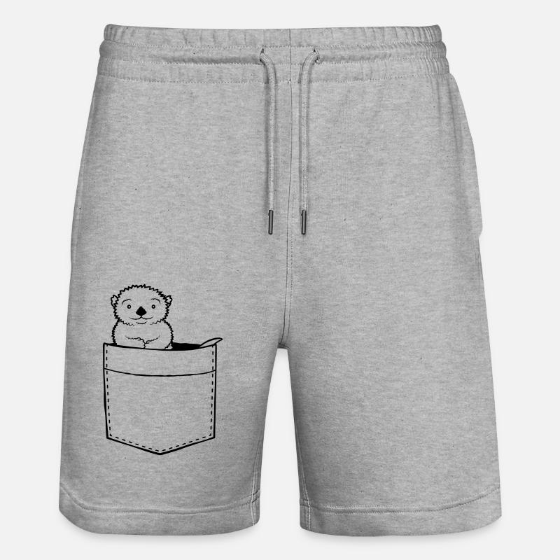 Sac chemise Otter Design - Short de jogging bio TRAINER Stanley/Stella unisexe - gris chiné