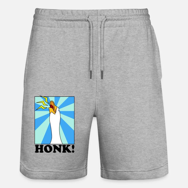 KLAXONNER!!! - Short de jogging bio TRAINER Stanley/Stella unisexe - gris chiné