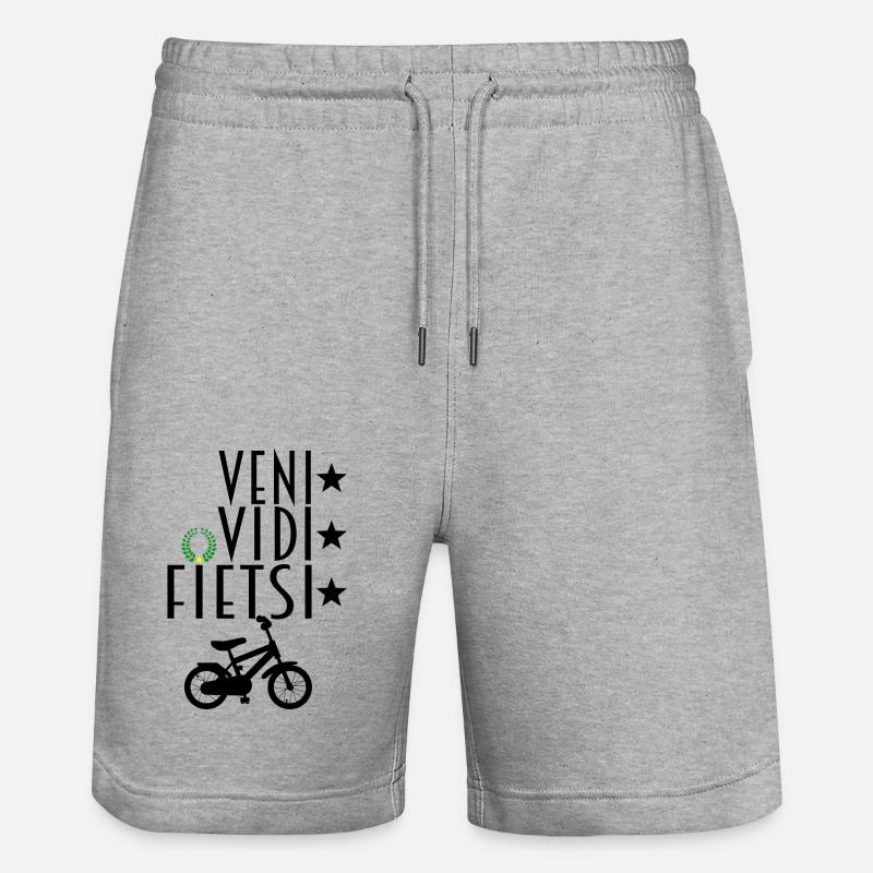 VENI VIDI ( FIETSI ) VICI - Short de jogging bio TRAINER Stanley/Stella unisexe - gris chiné
