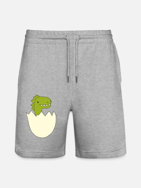 Dino Bébé - Short de jogging bio TRAINER Stanley/Stella unisexe - gris chiné
