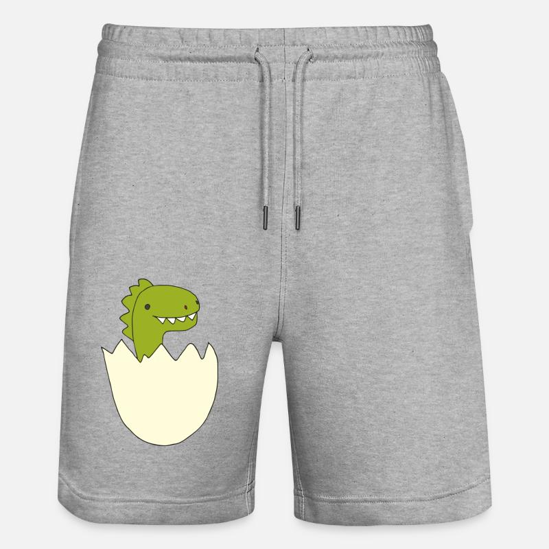 Dino Bébé - Short de jogging bio TRAINER Stanley/Stella unisexe - gris chiné