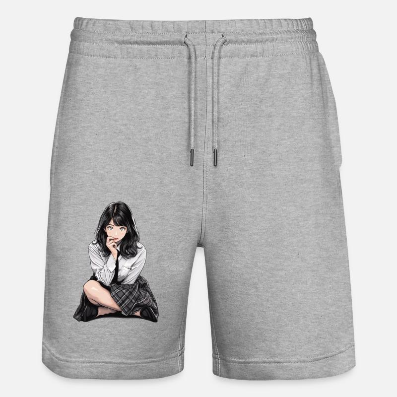 Sylvain - Short de jogging bio TRAINER Stanley/Stella unisexe - gris chiné