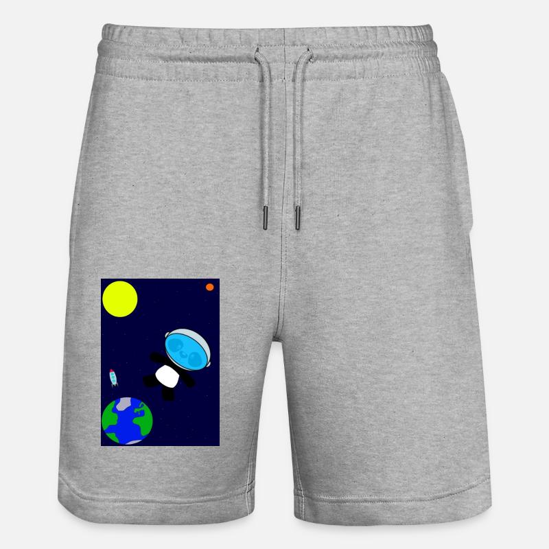 Panda Kosmo - Short de jogging bio TRAINER Stanley/Stella unisexe - gris chiné