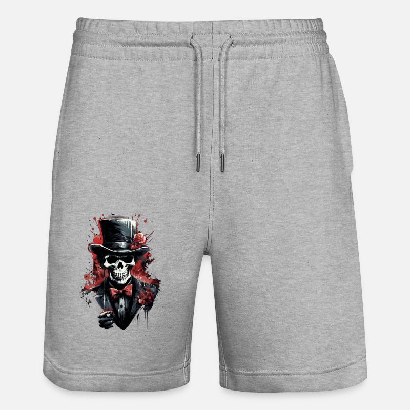 Chef orchestre - Short de jogging bio TRAINER Stanley/Stella unisexe - gris chiné