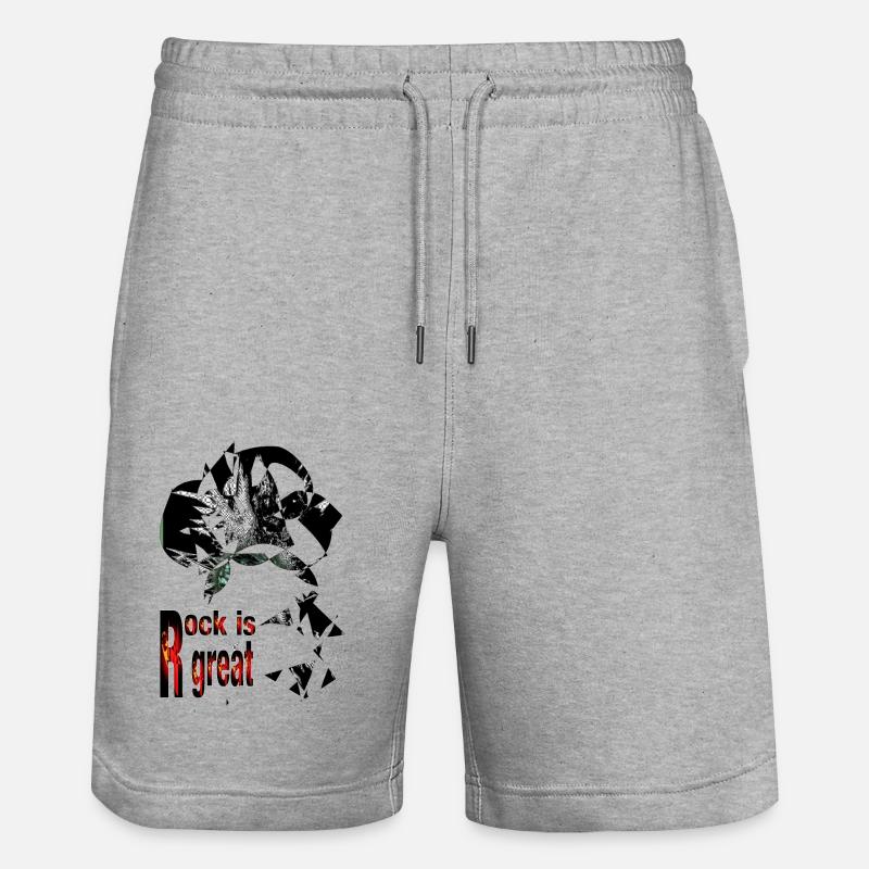 Rocher - Short de jogging bio TRAINER Stanley/Stella unisexe - gris chiné