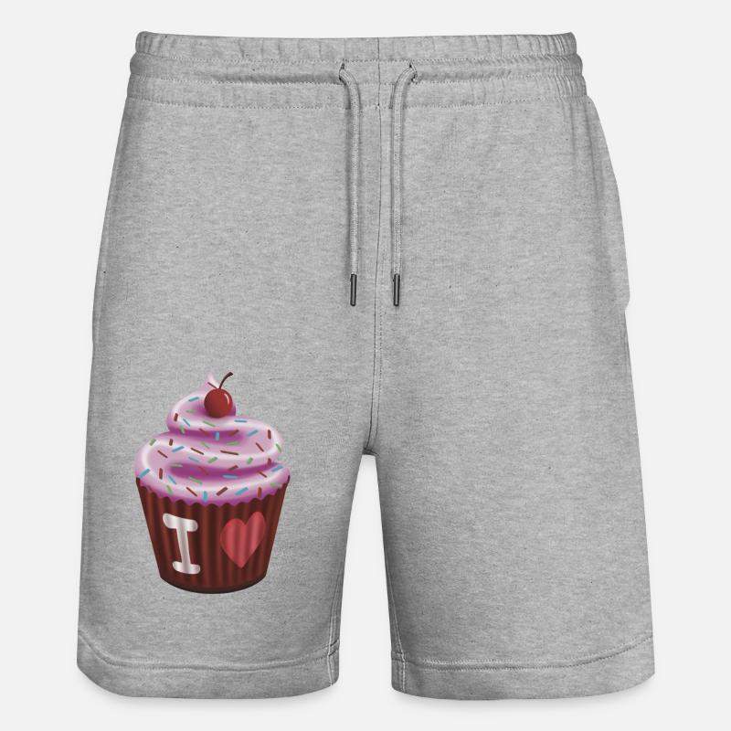 cupcake - Short de jogging bio TRAINER Stanley/Stella unisexe - gris chiné