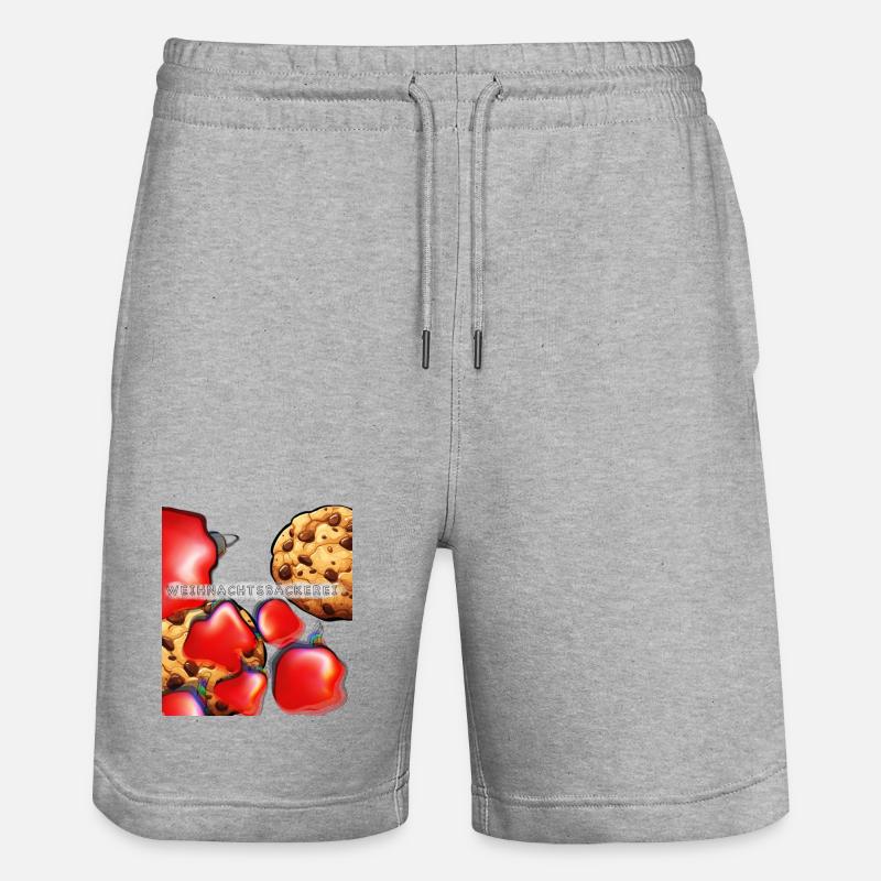 Boulangerie de Noël - Short de jogging bio TRAINER Stanley/Stella unisexe - gris chiné