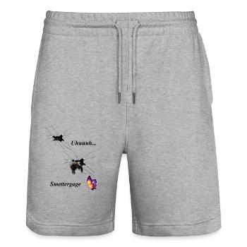 love 1 - Stanley/Stella Unisex Bio Joggingshorts Trainer  - Grau meliert - Vorne - Nik (191cm) & Marisol (170cm)