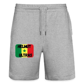 Malle Helmut Ultra 1 - Stanley/Stella Unisex Bio Joggingshorts Trainer  - Grau meliert - Vorne - Nik (191cm) & Marisol (170cm)