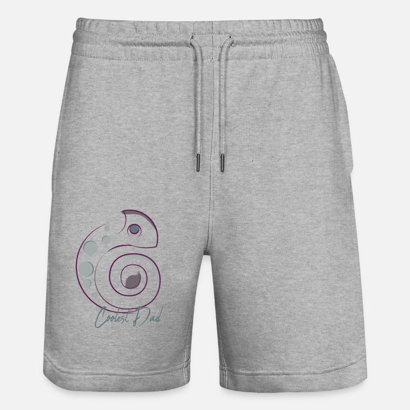 Papa le plus cool - Short de jogging bio TRAINER Stanley/Stella unisexe - gris chiné