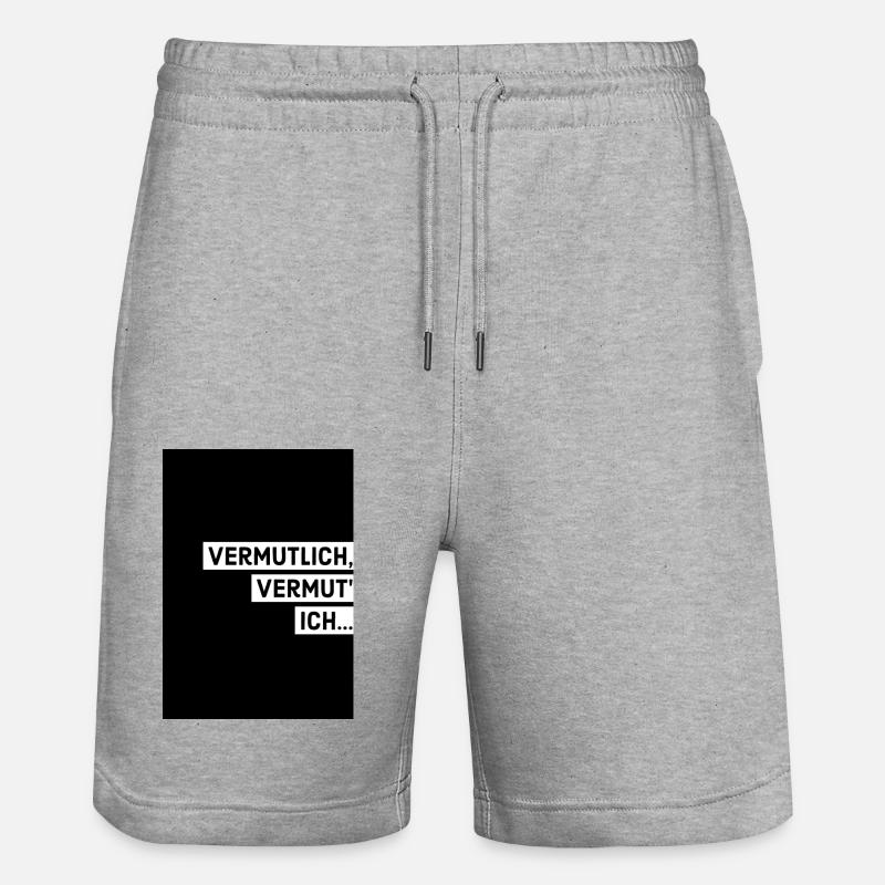 Probablement, je suppose... - Short de jogging bio TRAINER Stanley/Stella unisexe - gris chiné