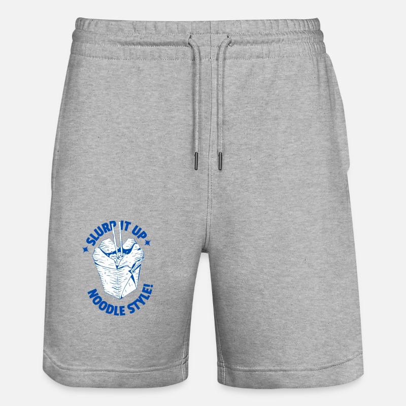Sirotez vos nouilles - Short de jogging bio TRAINER Stanley/Stella unisexe - gris chiné