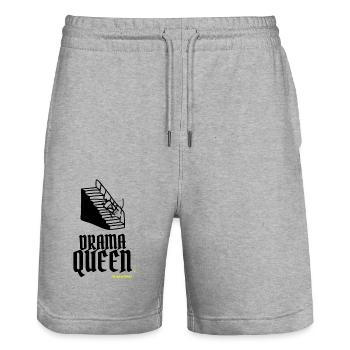 Oma ist die wahre Drama Queen - Stanley/Stella Unisex Bio Joggingshorts Trainer  - Grau meliert - Vorne - Nik (191cm) & Marisol (170cm)