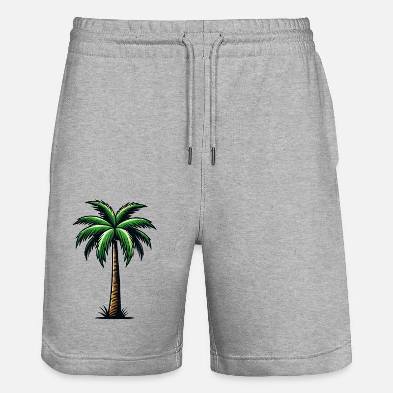 palmier - Short de jogging bio TRAINER Stanley/Stella unisexe - gris chiné