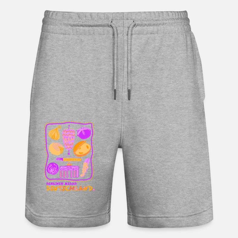 Kebab Doner De Berlin Allemagne - Short de jogging bio TRAINER Stanley/Stella unisexe - gris chiné